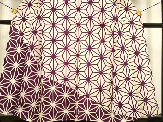 平和屋着物▽訪問着 単衣 麻の葉文様 正絹 逸品 DAAP7474du 【公式通販】