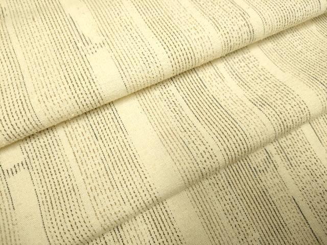 平和屋着物▽上質な紬　単衣　間道　正絹　逸品　DAAP7492du