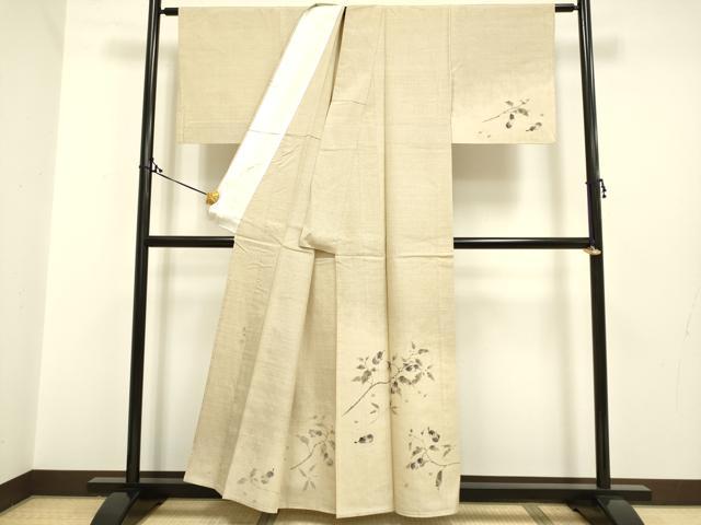 平和屋着物▽訪問着 単衣 麻の葉文様 正絹 逸品 DAAP7474du