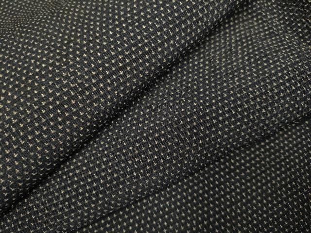 平和屋着物▽男性　本塩沢　単衣　蚊絣　正絹　逸品　DAAP7507du