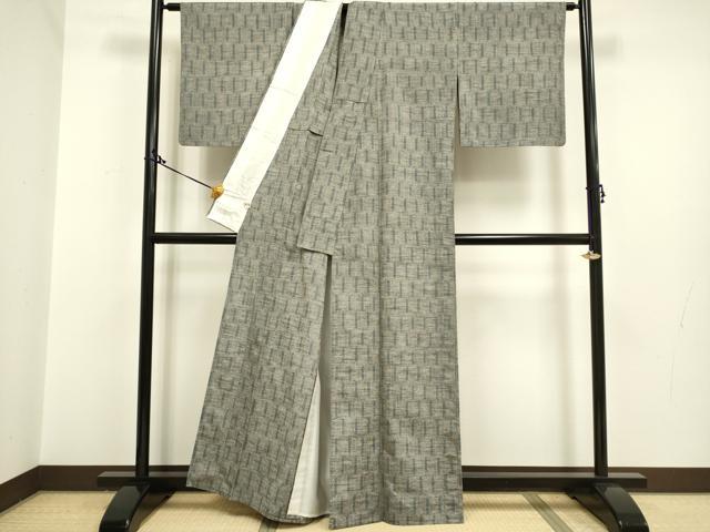 平和屋着物○本場縞大島紬 変わり間道 まるやま扱い 正絹 逸品 DAAS3417ps