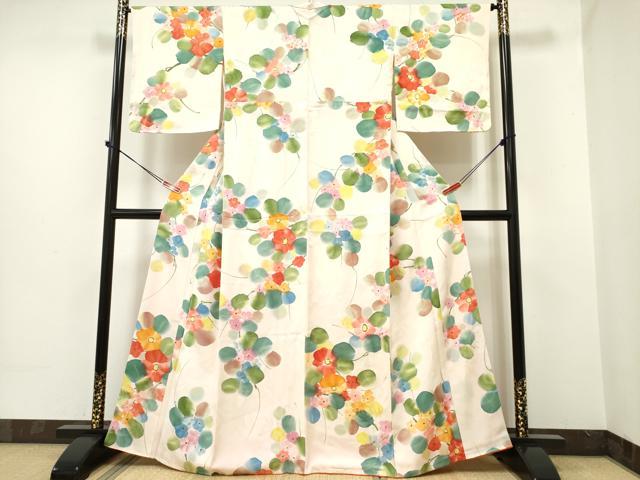 平和屋着物●訪問着　江戸小紋　吉祥文　暈し染め　正絹　逸品　AABC1769ph 平和屋着物○訪問着 江戸小紋 吉祥文 暈し染め 正絹 逸品 AABC1769ph