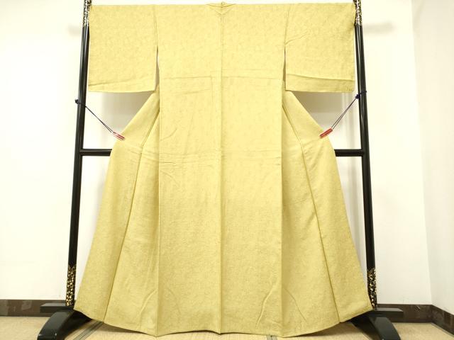 平和屋着物●上質な色無地　利休色　正絹　逸品　未使用　AAAV7162zg 平和屋着物○上質な色無地 利休色 正絹 逸品 未使用 AAAV7162zg