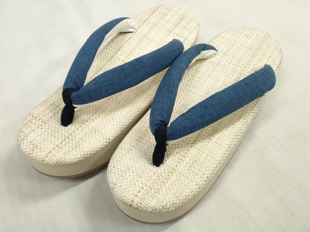 平和屋着物●和装小物　和装草履　スリーシーズン　春夏秋　ラタン草履　ラタンメッシュ　カフェ草履　履物　逸品　DAAQ1467zzz