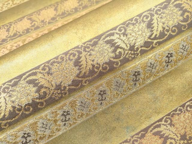 平和屋着物○西陣織 陰山織物謹製 箔屋清兵衛 九寸開き名古屋