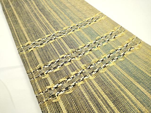 平和屋着物○ひなや工房 くむ・あむ・おる 伊豆蔵明彦 組織 太鼓柄袋帯