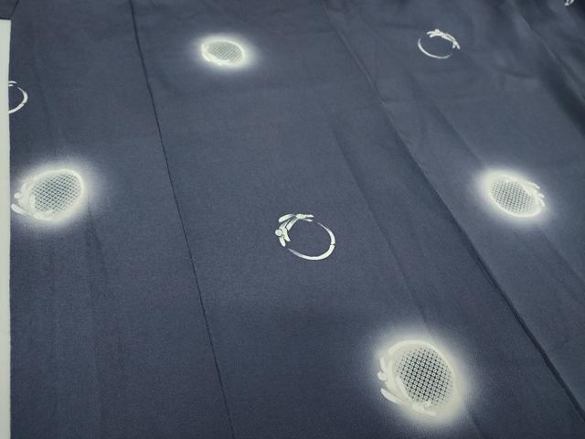 平和屋着物○五代 歌舞伎役者 坂東八十助 小紋 跳兎 蛍