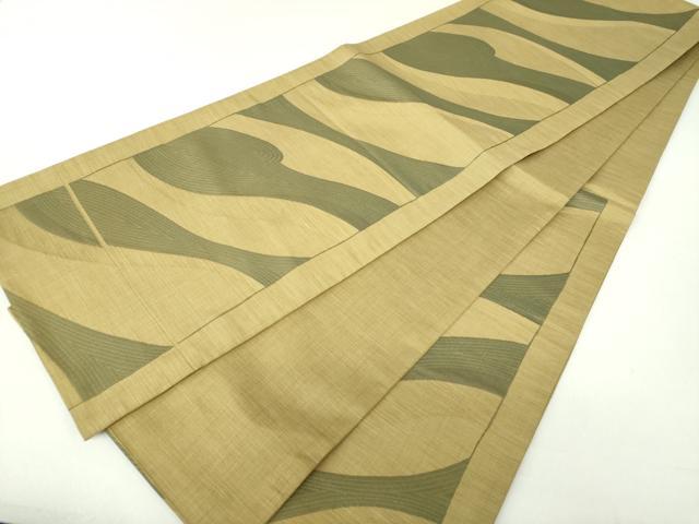 平和屋着物○名門木屋太 今河織物 六通柄袋帯 抽象間