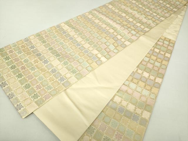 平和屋着物○西陣織 陰山織物謹製 箔屋清兵衛 六通柄袋帯