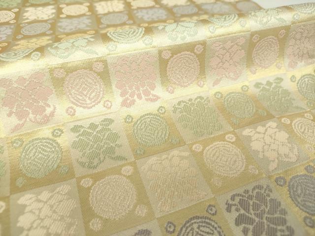 平和屋着物○西陣織 陰山織物謹製 箔屋清兵衛 六通柄袋帯