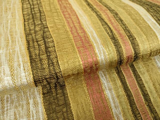 平和屋着物●全通柄袋帯　櫛織り　間道　正絹　逸品　DAAQ2843ps 平和屋着物○全通柄袋帯 櫛織り 間道 正絹 逸品 DAAQ2843ps