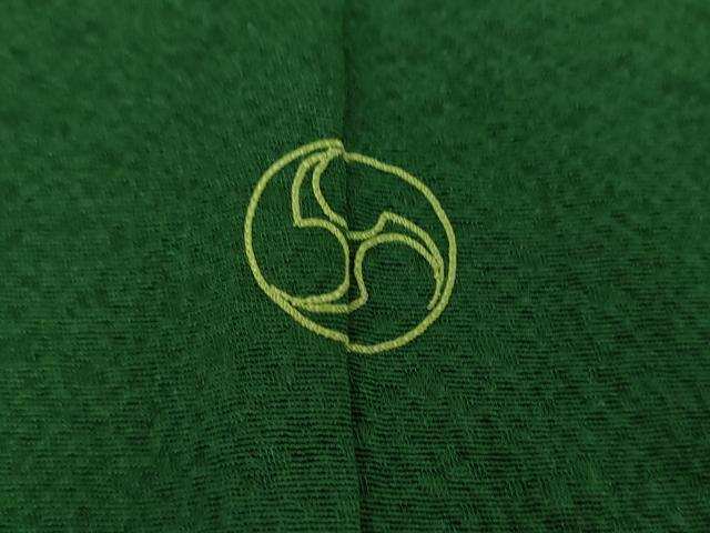 平和屋着物●豪華振袖　色無地　緑色　正絹　逸品　DAAQ2872ps 平和屋着物○豪華振袖 色無地 緑色 正絹 逸品 DAAQ2872ps