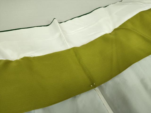 平和屋着物○豪華振袖 色無地 緑色 正絹 逸品 DAAQ2872ps