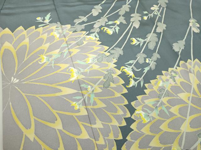 平和屋着物○本加賀友禅作家 中正享子 訪問着 友禅 作家物 菊