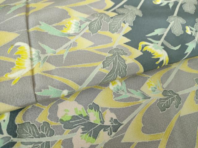 平和屋着物○本加賀友禅作家 中正享子 訪問着 友禅 作家物 菊