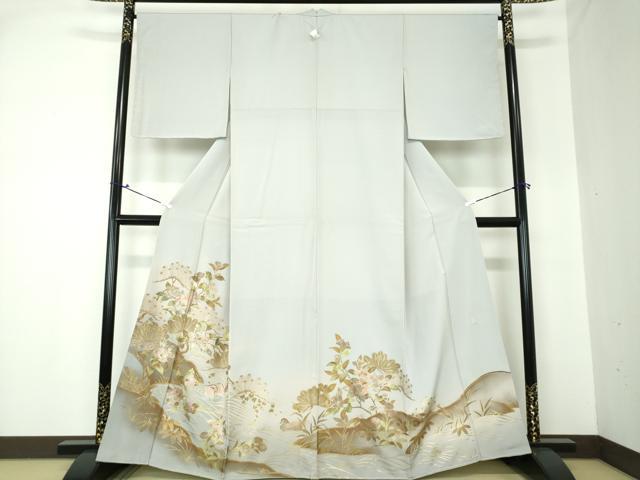 平和屋着物●豪華色留袖　作家物　鴛鴦流水花文　暈し染め　金彩　正絹　逸品　未使用　DAAQ2936ps