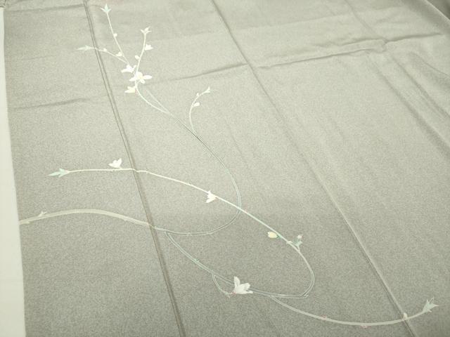 平和屋着物○本加賀友禅作家 清藤宏 訪問着 草花文 正絹 逸品