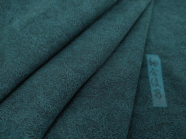 平和屋着物●重要無形文化財・伊勢手彫型本染・細合俊男　江戸小紋　群鶴　正絹　逸品　DAAQ2963ps