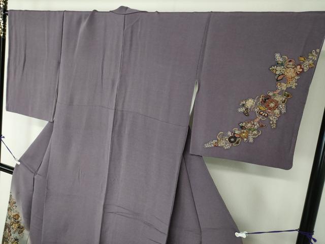 平和屋着物○中国三大刺繍 スワトウ刺繍 汕頭刺繍 総刺繍 訪問着