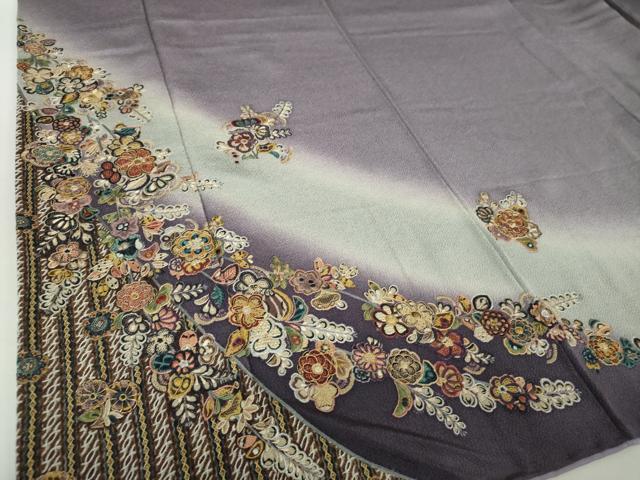 平和屋着物○中国三大刺繍 スワトウ刺繍 汕頭刺繍 総刺繍 訪問着