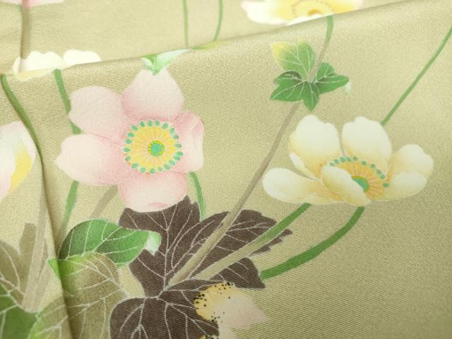 平和屋着物○訪問着 友禅 想染 飛鳥文 暈し染め 鬼しぼ