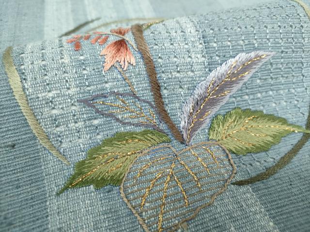 k*u様 中国三大刺繍 汕頭刺繍 色留袖 一つ紋 グリーン系 広衿 袷 着物翼- k*u様 中国三大刺繍 汕頭刺繍 色留袖 一つ紋 グリーン