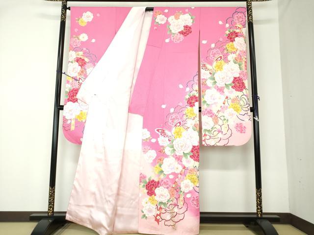 平和屋着物○豪華振袖 色無地 紅海老茶色 正絹 逸品 DAAR0102yyy 平和屋