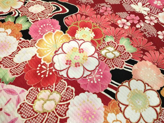 平和屋着物□豪華振袖 紅型 枝垂れ桜流水花鳥文 逸品 tx3236