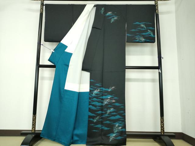 平和屋着物＊夏物 訪問着 絽 麦 暈し染め 金彩 洗える着物 DAAU3787du