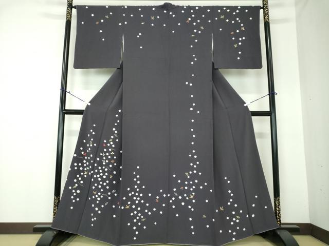 平和屋着物●訪問着　絞り　刺繍　吹き寄せ花文　金彩　正絹　逸品　DAAQ3137ps