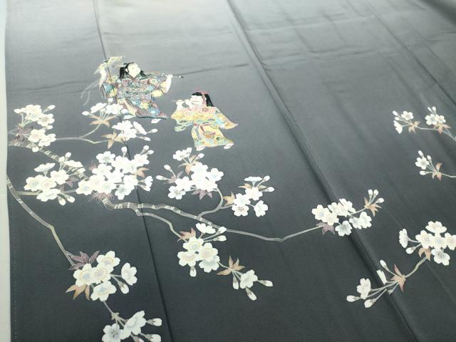 平和屋着物○訪問着 友禅 作家物 藤 暈し染め 正絹 逸品 CAAV9350ze