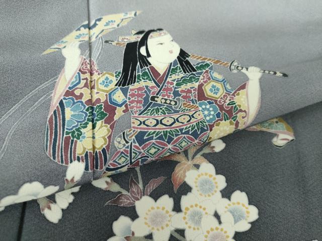 平和屋着物○訪問着 友禅 作家物 藤 暈し染め 正絹 逸品 CAAV9350ze