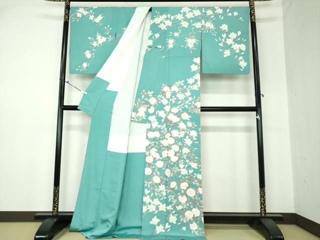 平和屋着物○訪問着 作家物 絞り 枝垂れ桜 暈し染め 金彩 正絹 逸品