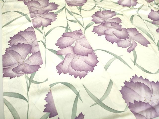 平和屋着物○上質な小紋 草花文 金彩 大丸扱い 正絹 逸品 DAAQ3180ps