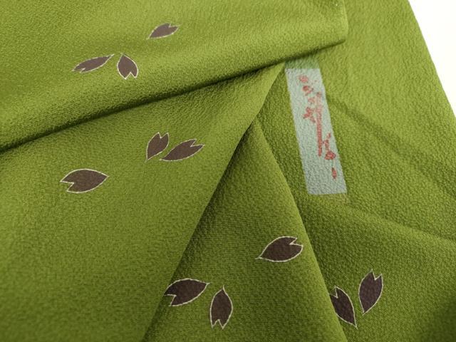 平和屋着物●世界的人形師　辻村寿三郎　ジュサブロー　訪問着　舞桜　金彩　正絹　逸品　DAAQ3181ps