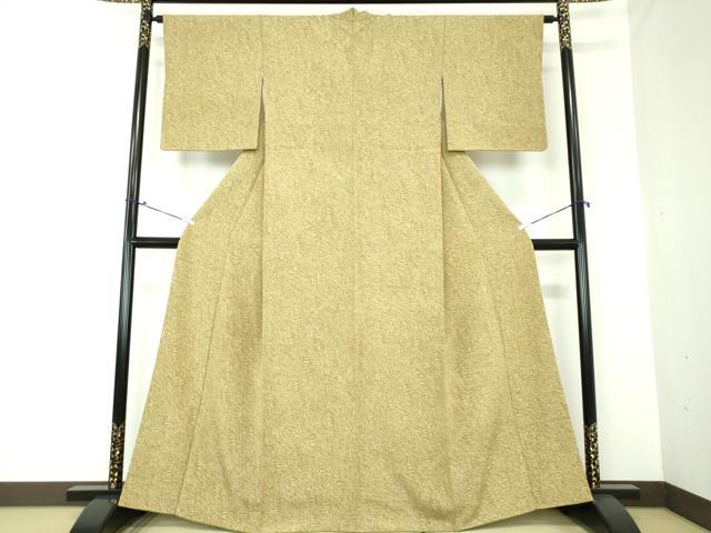 平和屋着物●上質な小紋　草葉間道　ゑり善扱い　正絹　逸品　DAAQ3186ps 平和屋着物○上質な小紋 草葉間道 ゑり善扱い 正絹 逸品 DAAQ3186ps