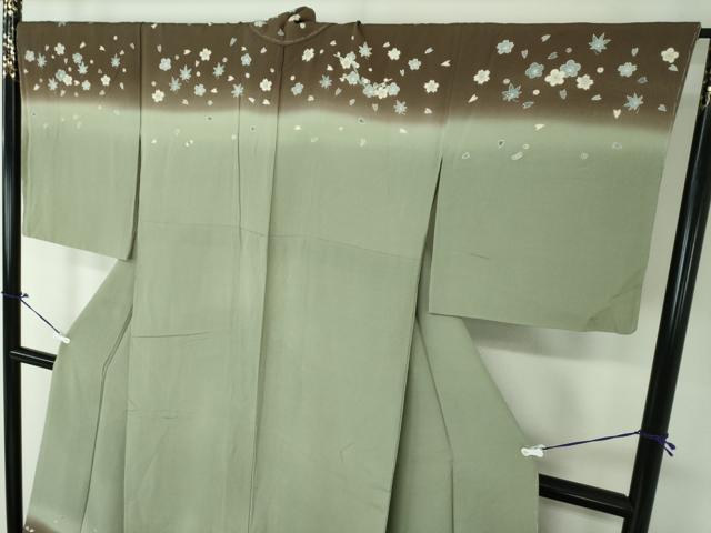 平和屋着物○皇室デザイナー 中村乃武夫 訪問着 舞桜楓文 枝梅