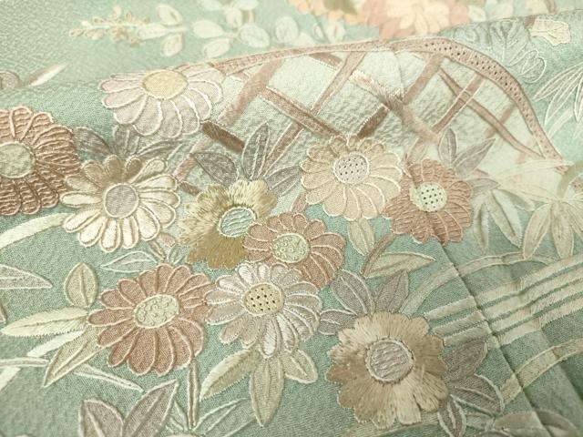 平和屋着物○中国三大刺繍 相良刺繍 蘇州刺繍 総刺繍 九寸