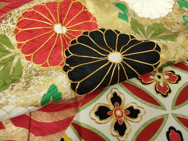 平和屋着物○豪華振袖 駒刺繍 流水七宝花文 槍梅 金銀彩