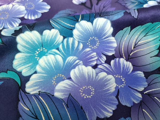 平和屋着物○豪華振袖 手描き 草花文 暈し染め 金彩 正絹 逸品 DAAQ3254ps