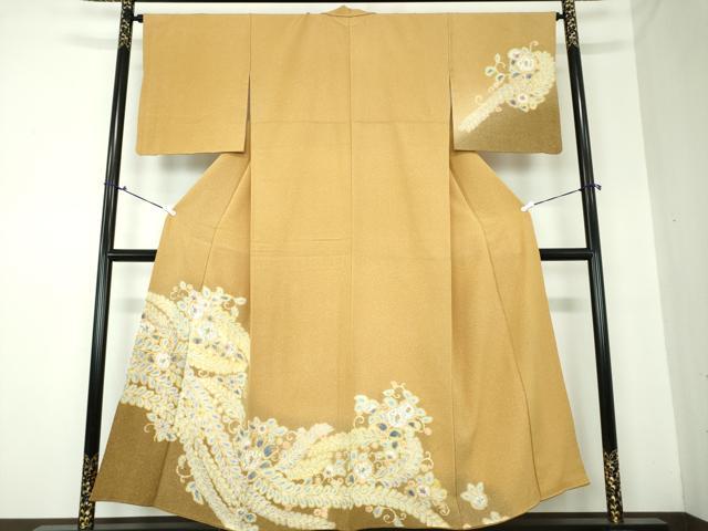 平和屋着物●訪問着　絞り　辻が花　暈し染め　正絹　逸品　DAAQ3264ps