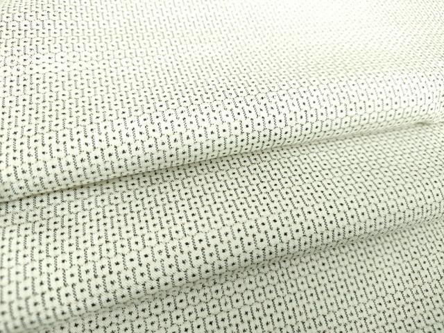 平和屋着物●本場大島紬　白大島　100亀甲　総詰め　正絹　逸品　DAAQ3329ps
