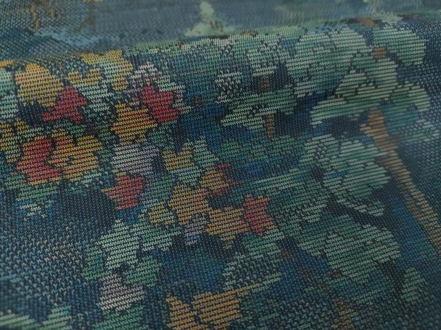 平和屋着物○お召 縞 正絹 逸品 未使用 AAAX0183np