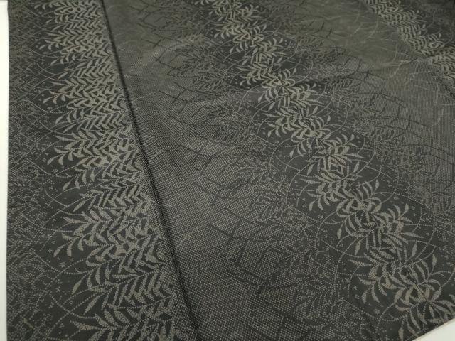 平和屋着物○本場縞大島紬 草葉間道 正絹 逸品 DAAQ3379ps