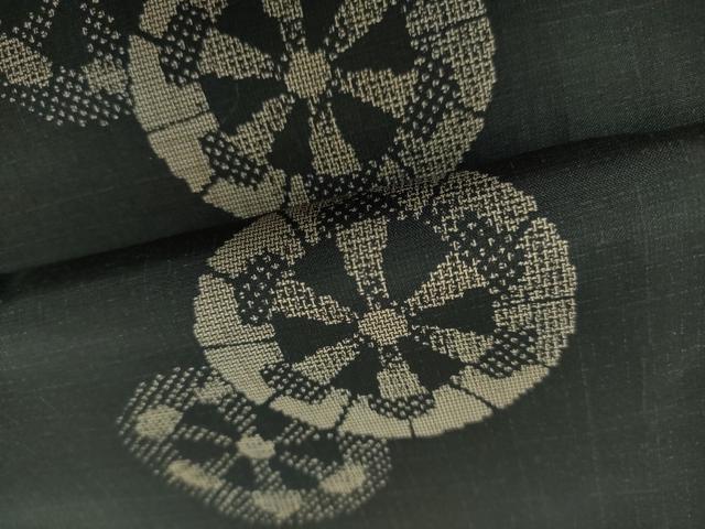 平和屋着物○本場大島紬 地空 源氏車 さが美扱い 正絹 逸品 DAAQ3390ps