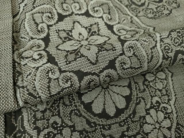 平和屋着物○本場大島紬 9マルキ 正倉院花文 正絹 逸品 DAAQ3407ps