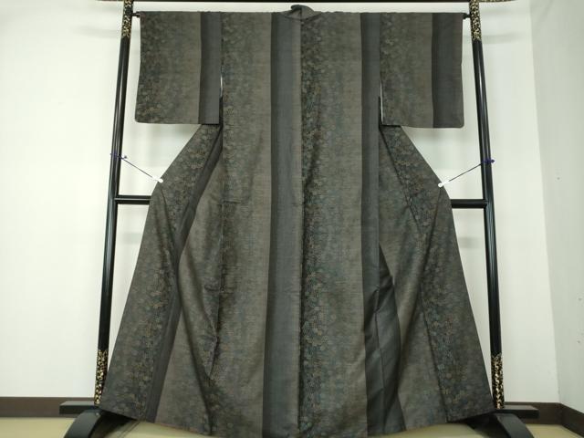 平和屋着物●本場大島紬　9マルキ　花間道　正絹　逸品　DAAQ3413ps