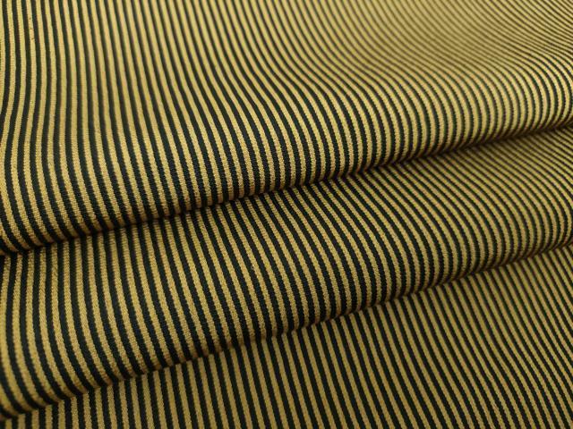 平和屋着物●上質なお召　縞　正絹　逸品　未使用　DAAQ3434ps