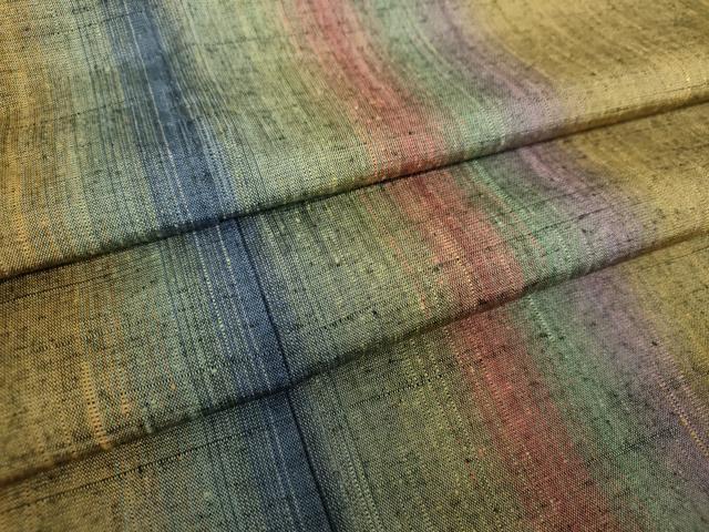 平和屋着物●上質な紬　間道　正絹　逸品　DAAQ3459ps