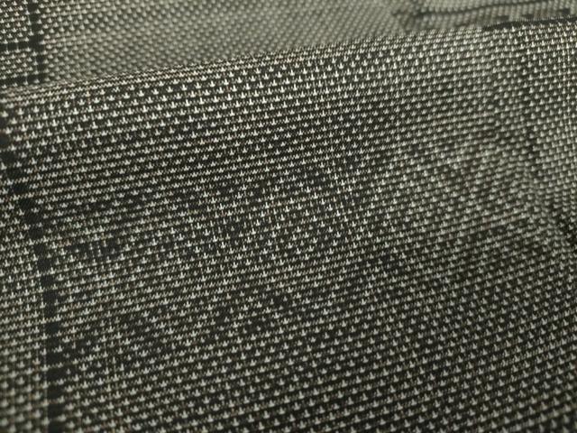 平和屋着物○本場大島紬 9マルキ 横段花菱文 正絹 逸品 DAAQ3463ps